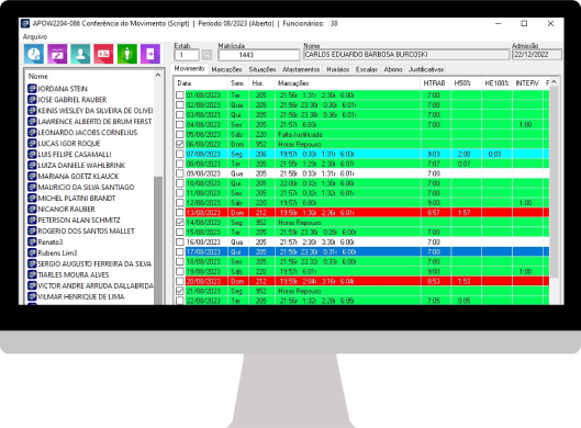 Computador com sofware da bma